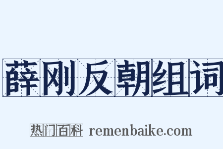 薛刚反朝组词是什么意思的图片